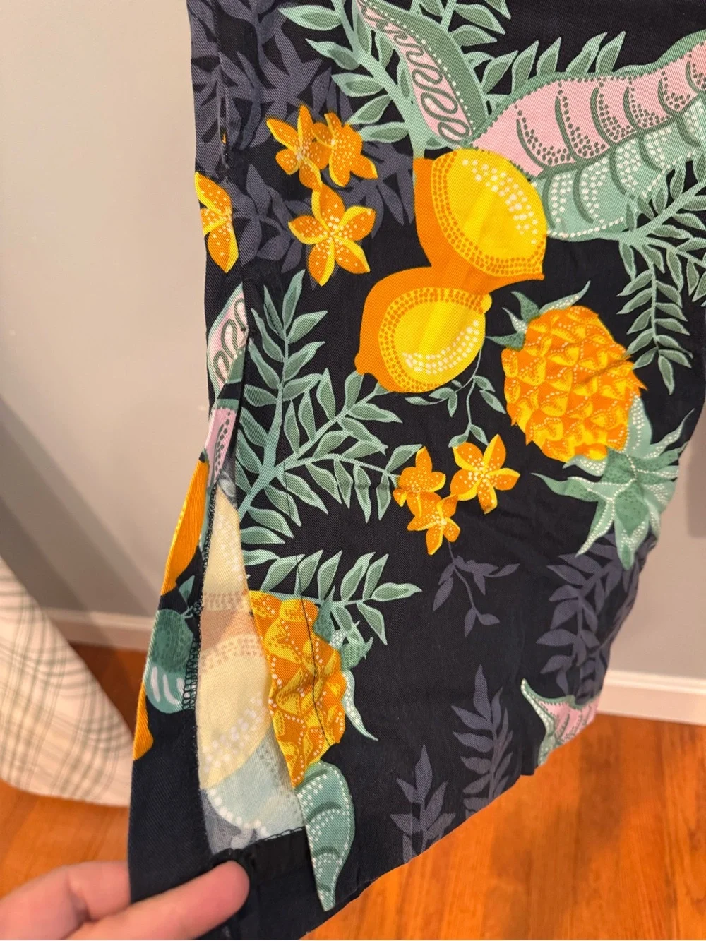 Anthropologie Maeve Escape Tropical Printed Pants Size 14